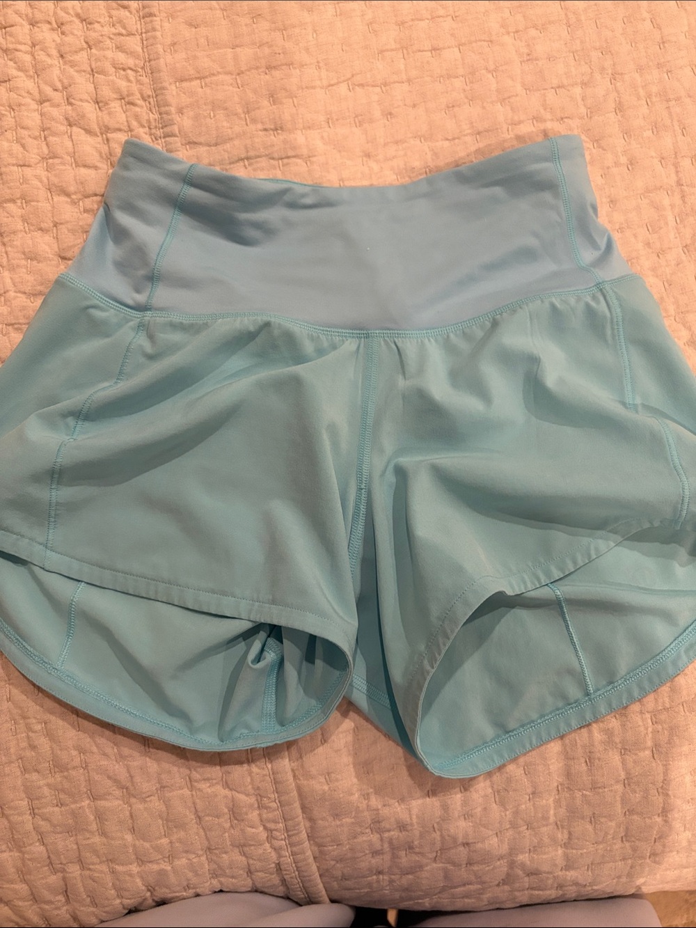 lululemon athletica Light Aqua Athletic Shorts